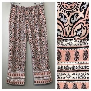 Devi Designs Pants Size Medium Summer Resort Drawstring Boho Harem Beach Ankle
